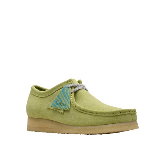 NWT Clarks Men\'s Wallabee Oxford Pale Lime Suede 12 Medium main image 5